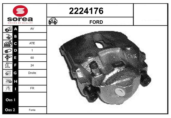 Etrier frana 2224176 EAI