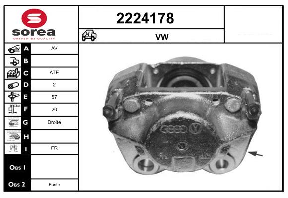 Etrier frana 2224178 EAI