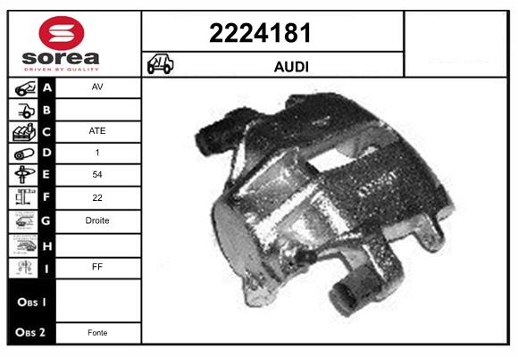 Etrier frana 2224181 EAI