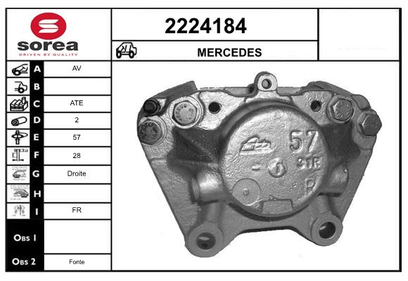 Etrier frana 2224184 EAI