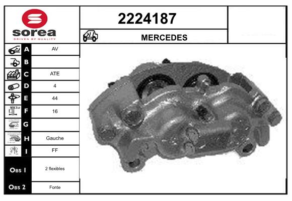 Etrier frana 2224187 EAI