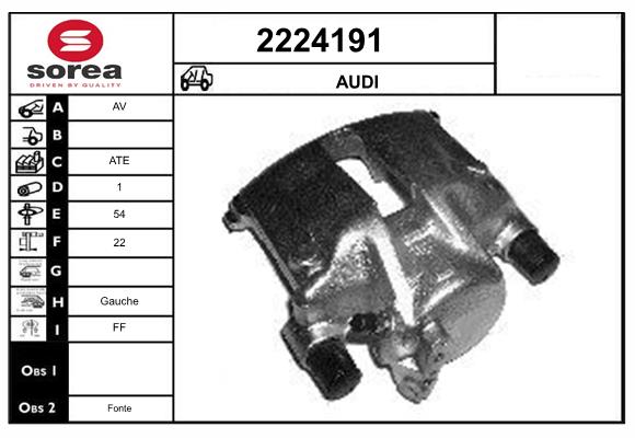Etrier frana 2224191 EAI
