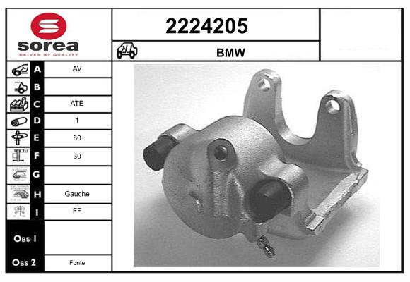 Etrier frana 2224205 EAI