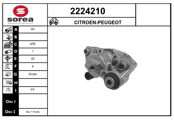 Etrier frana 2224210 EAI