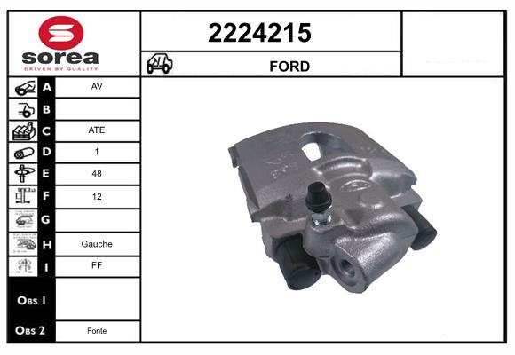 Etrier frana 2224215 EAI