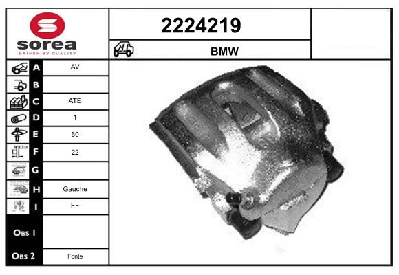 Etrier frana 2224219 EAI