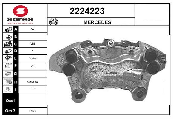 Etrier frana 2224223 EAI