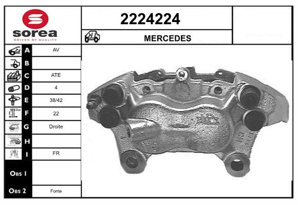 Etrier frana 2224224 EAI