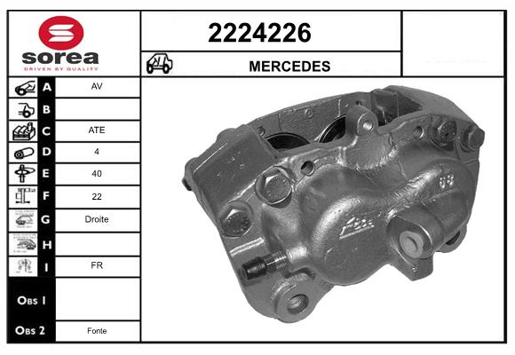 Etrier frana 2224226 EAI