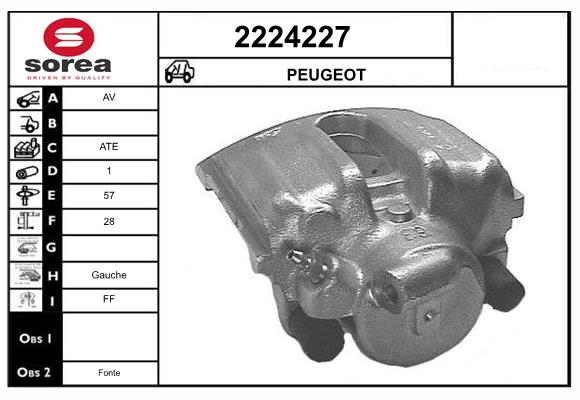 Etrier frana 2224227 EAI