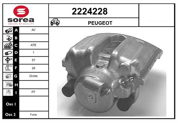Etrier frana 2224228 EAI