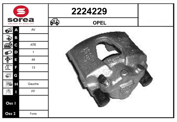 Etrier frana 2224229 EAI