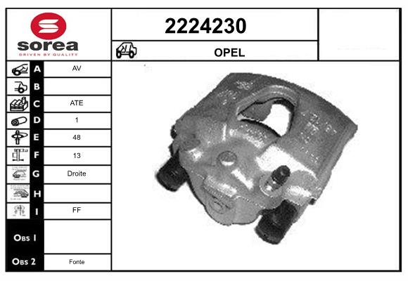 Etrier frana 2224230 EAI