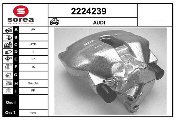 Etrier frana 2224239 EAI