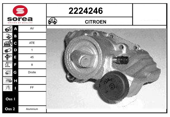 Etrier frana 2224246 EAI
