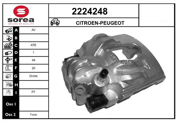 Etrier frana 2224248 EAI