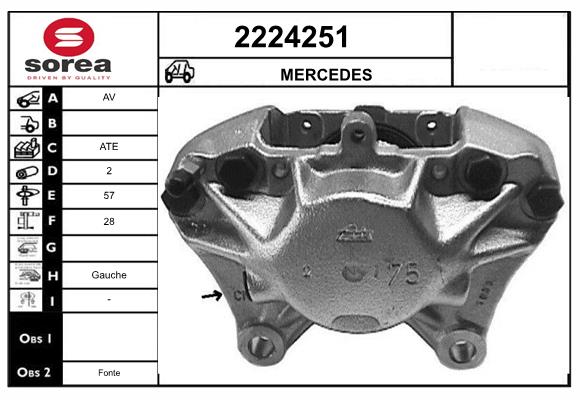 Etrier frana 2224251 EAI