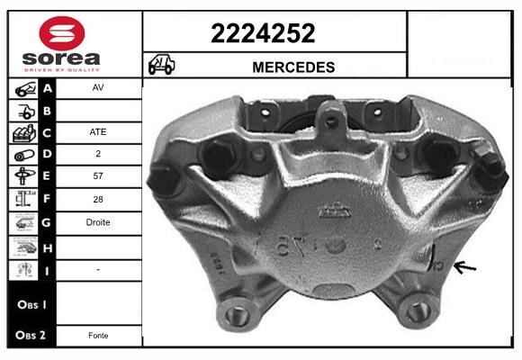 Etrier frana 2224252 EAI