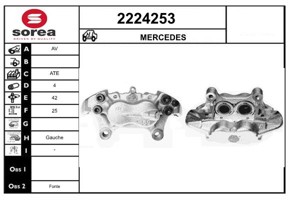 Etrier frana 2224253 EAI