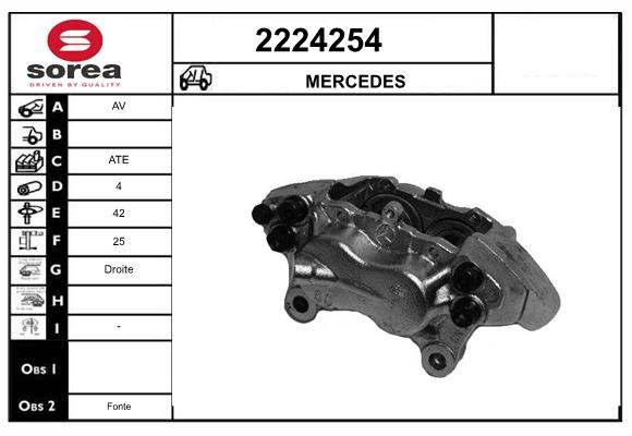 Etrier frana 2224254 EAI