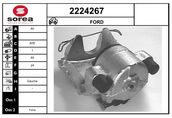 Etrier frana 2224267 EAI