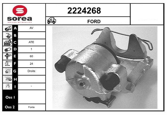 Etrier frana 2224268 EAI