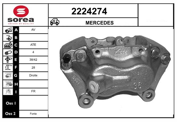 Etrier frana 2224274 EAI