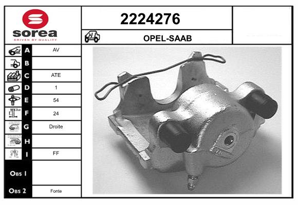 Etrier frana 2224276 EAI