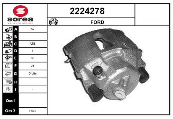 Etrier frana 2224278 EAI