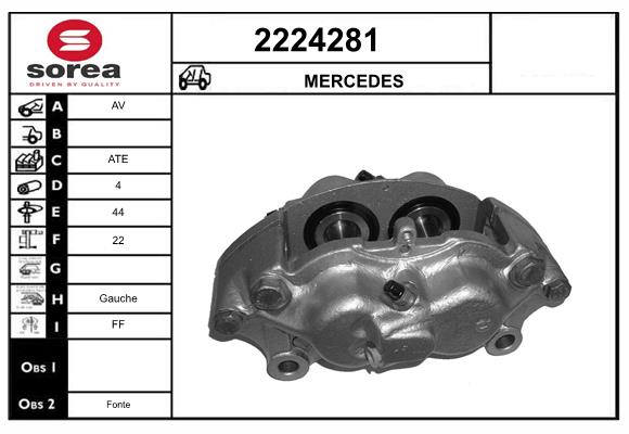 Etrier frana 2224281 EAI