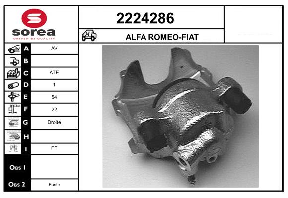 Etrier frana 2224286 EAI