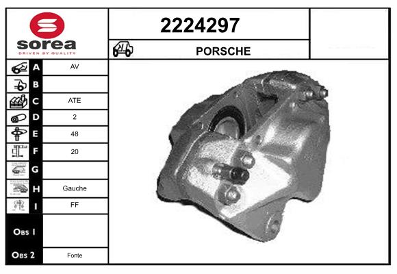 Etrier frana 2224297 EAI