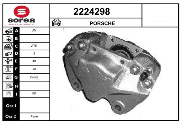 Etrier frana 2224298 EAI