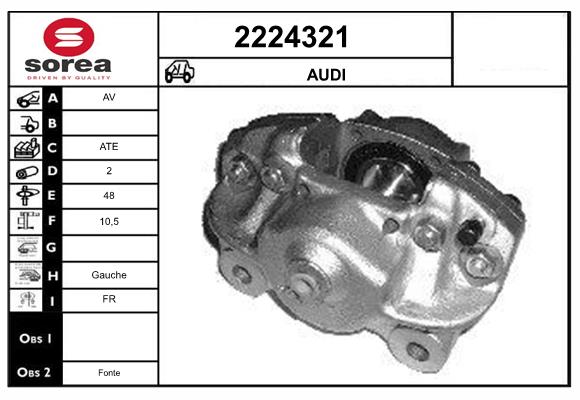 Etrier frana 2224321 EAI