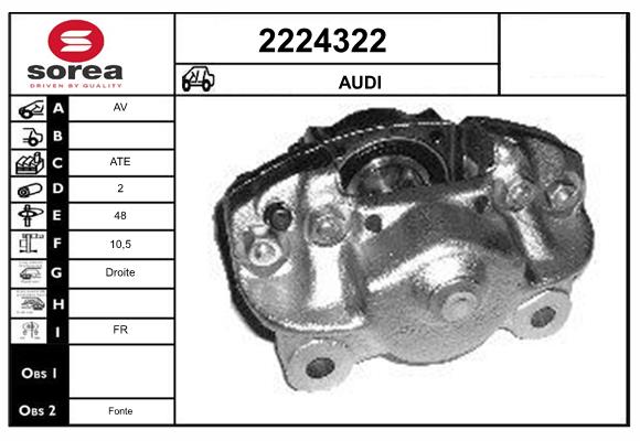 Etrier frana 2224322 EAI