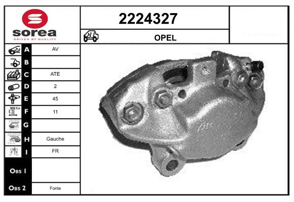 Etrier frana 2224327 EAI