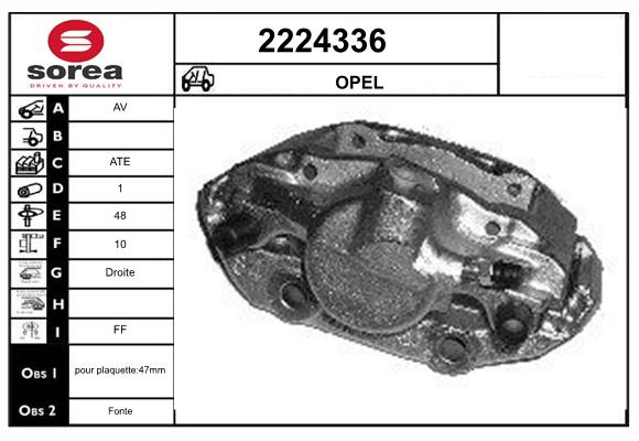 Etrier frana 2224336 EAI