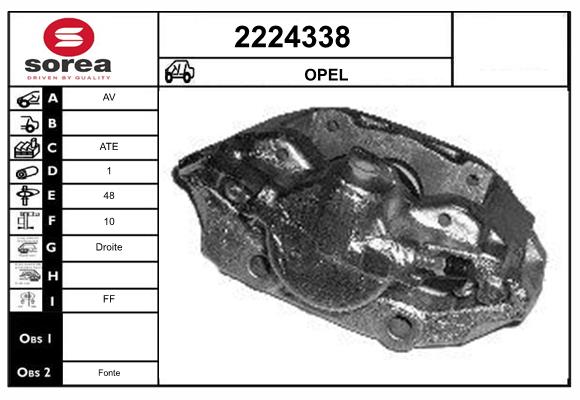 Etrier frana 2224338 EAI