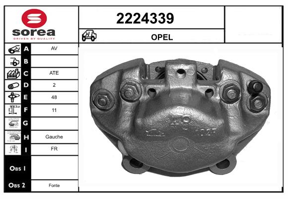 Etrier frana 2224339 EAI