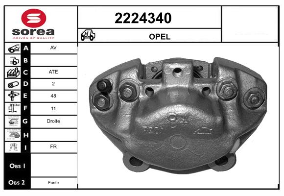 Etrier frana 2224340 EAI