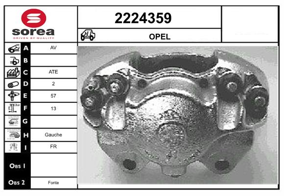 Etrier frana 2224359 EAI