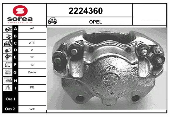 Etrier frana 2224360 EAI