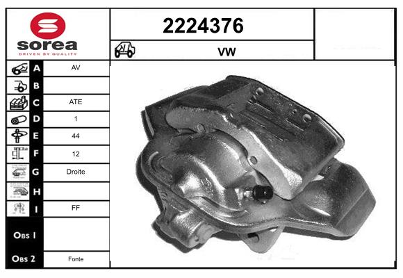 Etrier frana 2224376 EAI