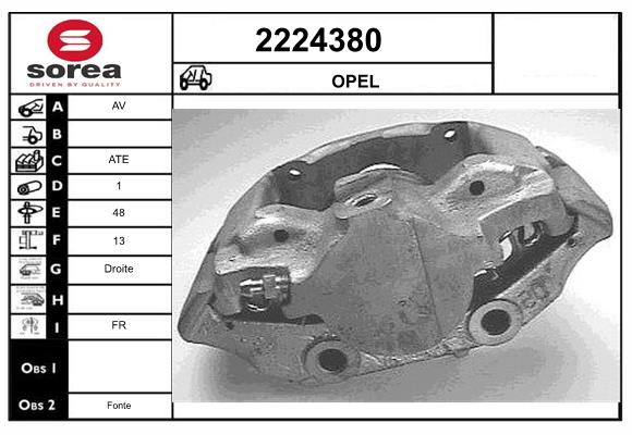 Etrier frana 2224380 EAI