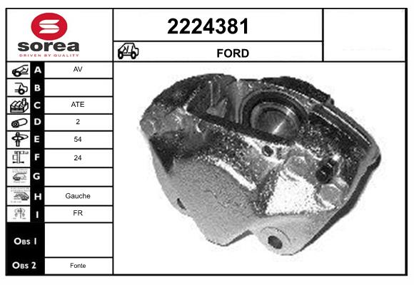 Etrier frana 2224381 EAI