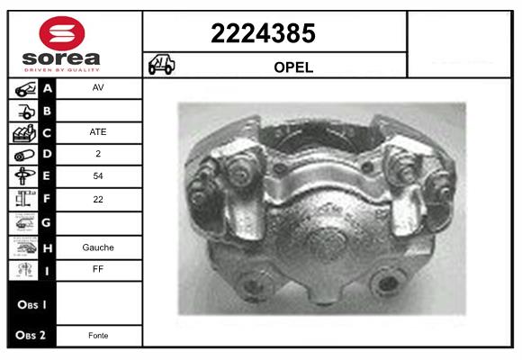 Etrier frana 2224385 EAI