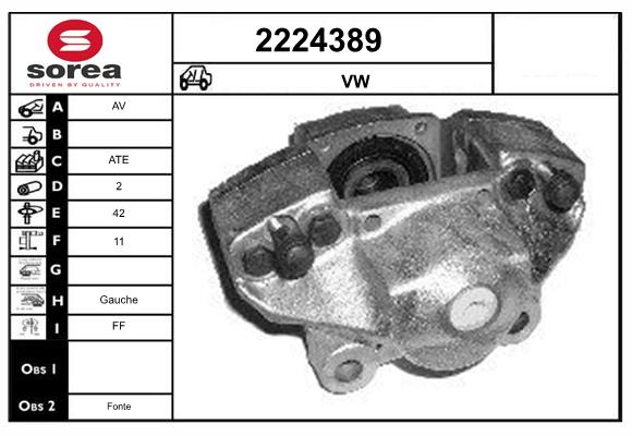 Etrier frana 2224389 EAI