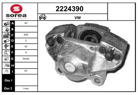 Etrier frana 2224390 EAI
