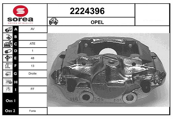 Etrier frana 2224396 EAI