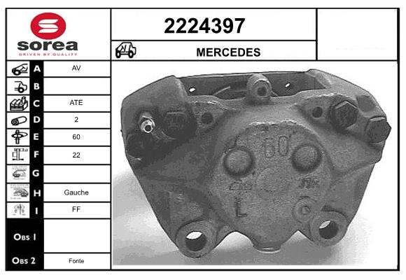 Etrier frana 2224397 EAI